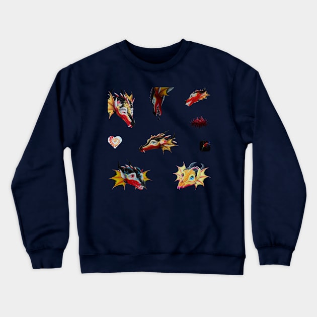 Lycoris Sticker Pack #1 Crewneck Sweatshirt by Lycoris ArtSpark